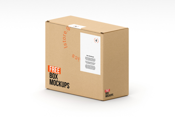 7 Box Mockups Photoshop