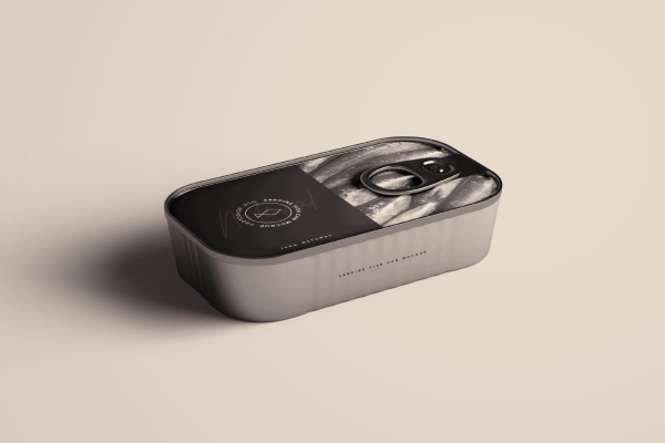 Sardine Can Mockup