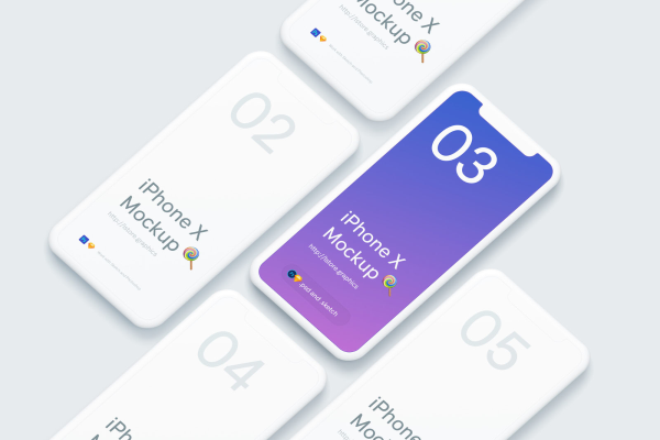 Simple iPhone X Mockup