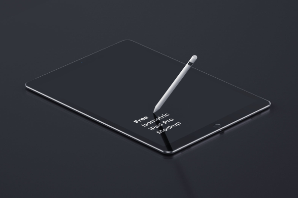 iPad Pro Tablet Perspective Mockup