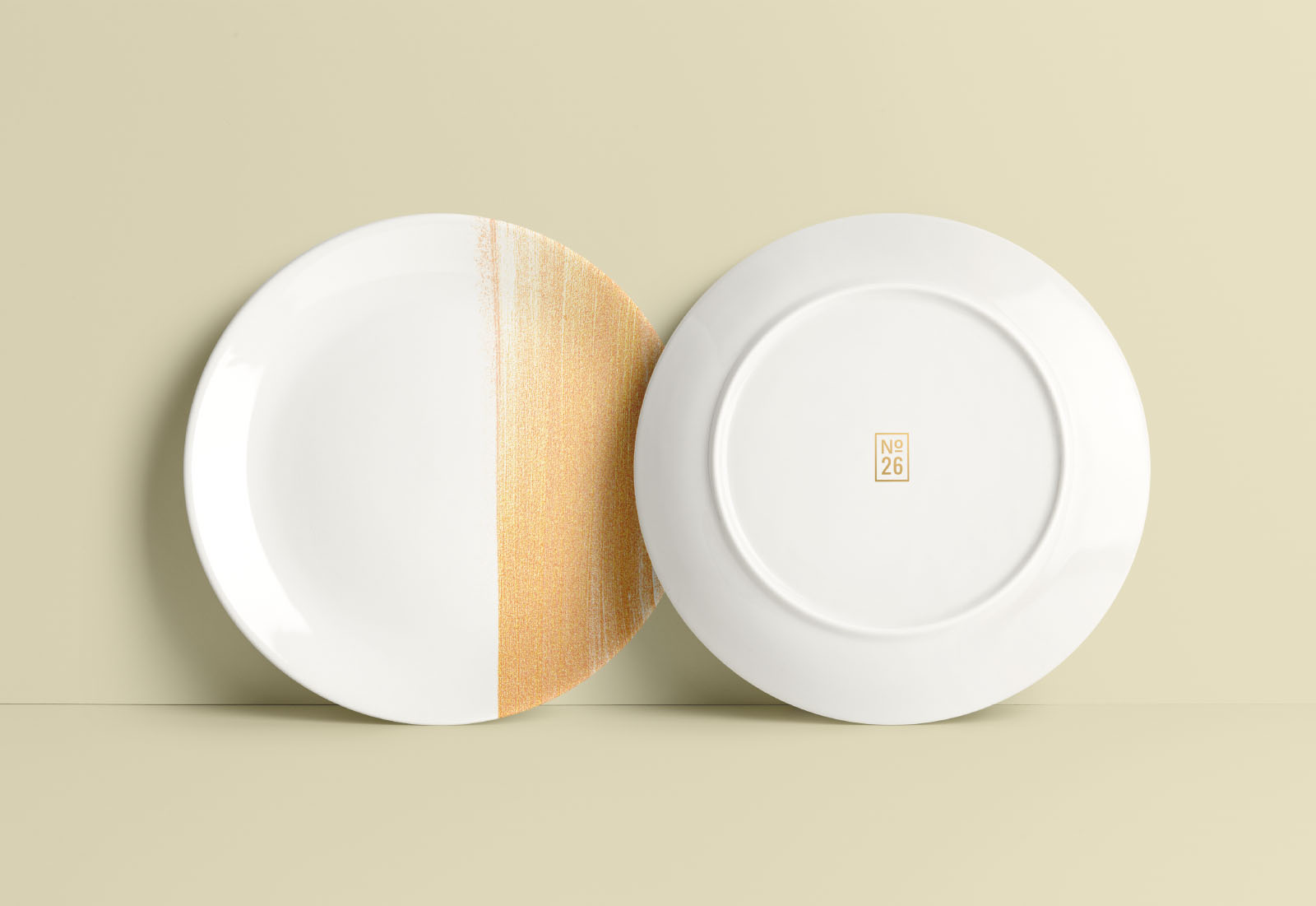 Round Plate Photoshop Mockup