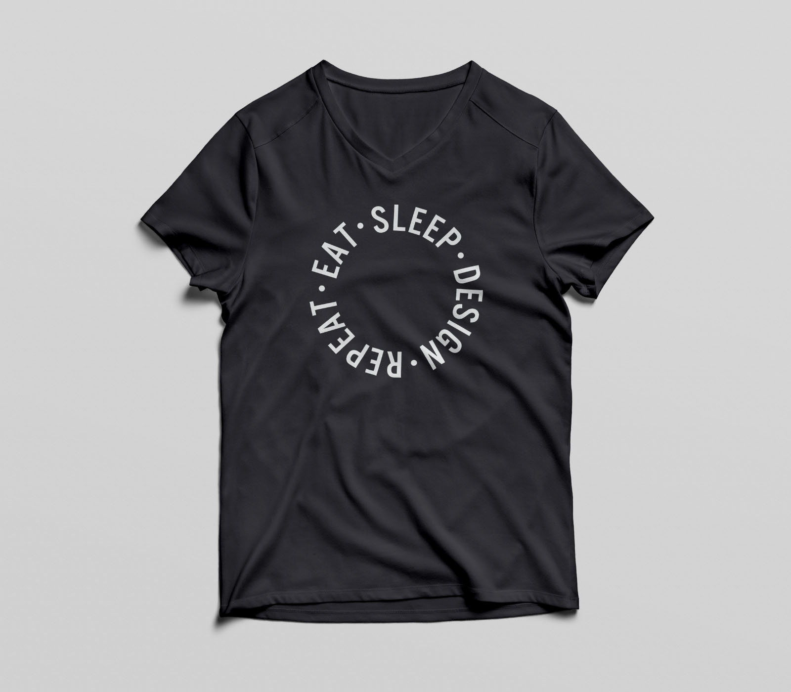 V-Neck T-Shirt Mockup Template