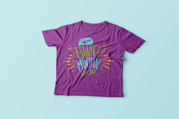 Plain Top View T-Shirt Mockup