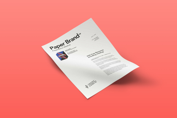 Letter Paper Mockup