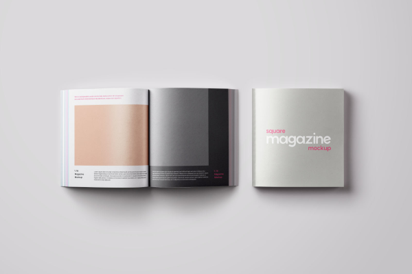 New Square Magazine Mockup