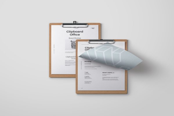 Clipboard Stationery Mockup