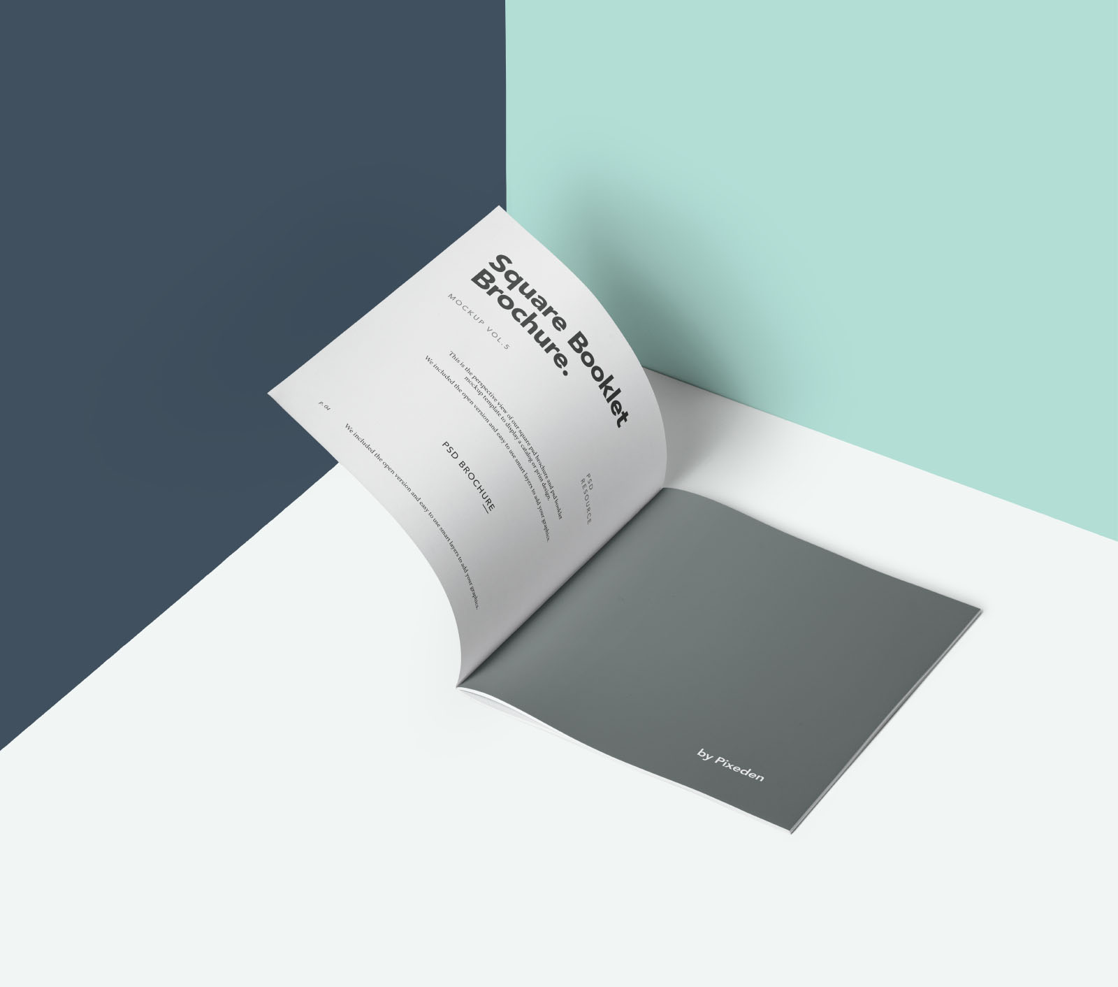 Perspective Square Brochure Mockup