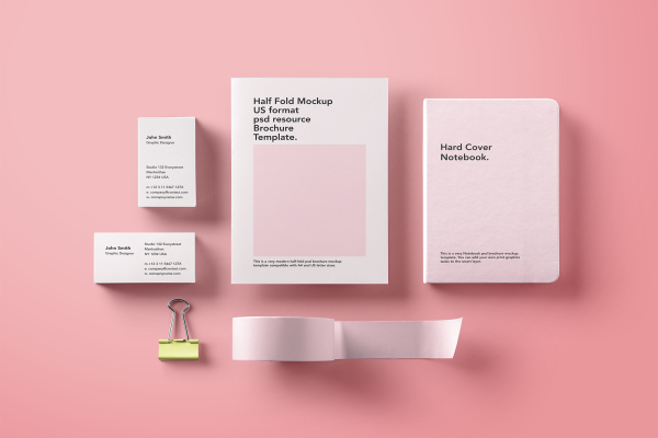 Basic Stationery and Branding Mockup