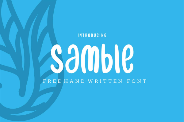 Samble Playful Handwritten Font