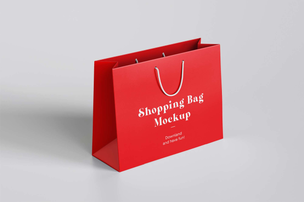Paper Shopping Bag Mockup