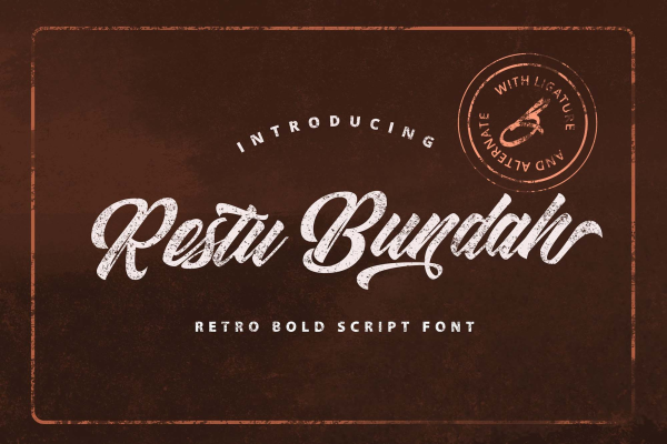 Restu Bundah Script Font