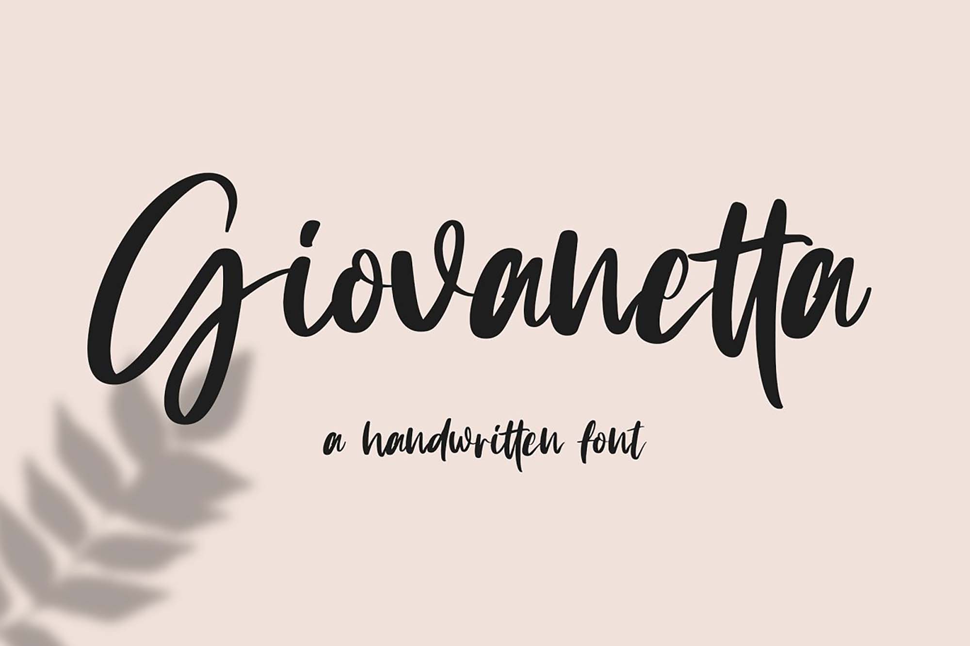 Giovanetta Script Font