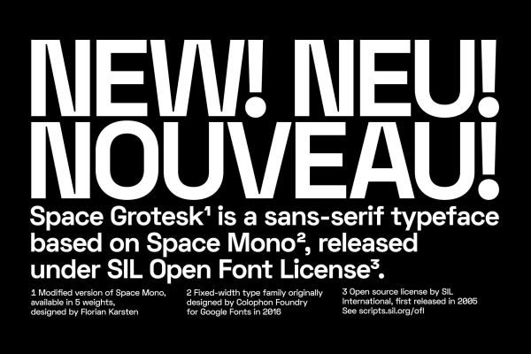 Space Grotesk Sans Serif Font