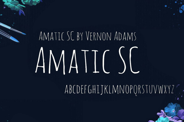 Amatic SC Display Font