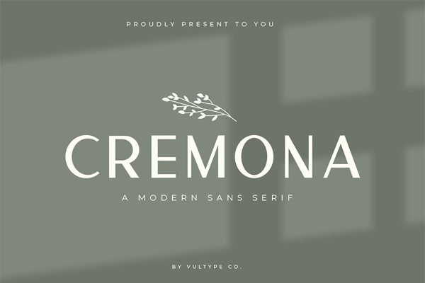 Cremona Fashion Sans Serif Font