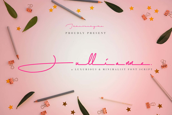 Stylish Jullianne Script Font