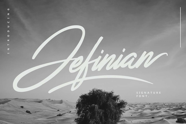 Jefinian Script Font