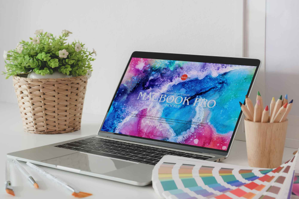 Interior MacBook Pro Mockup