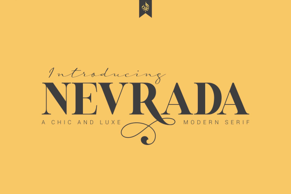 Nevrada Luxurious Serif Font