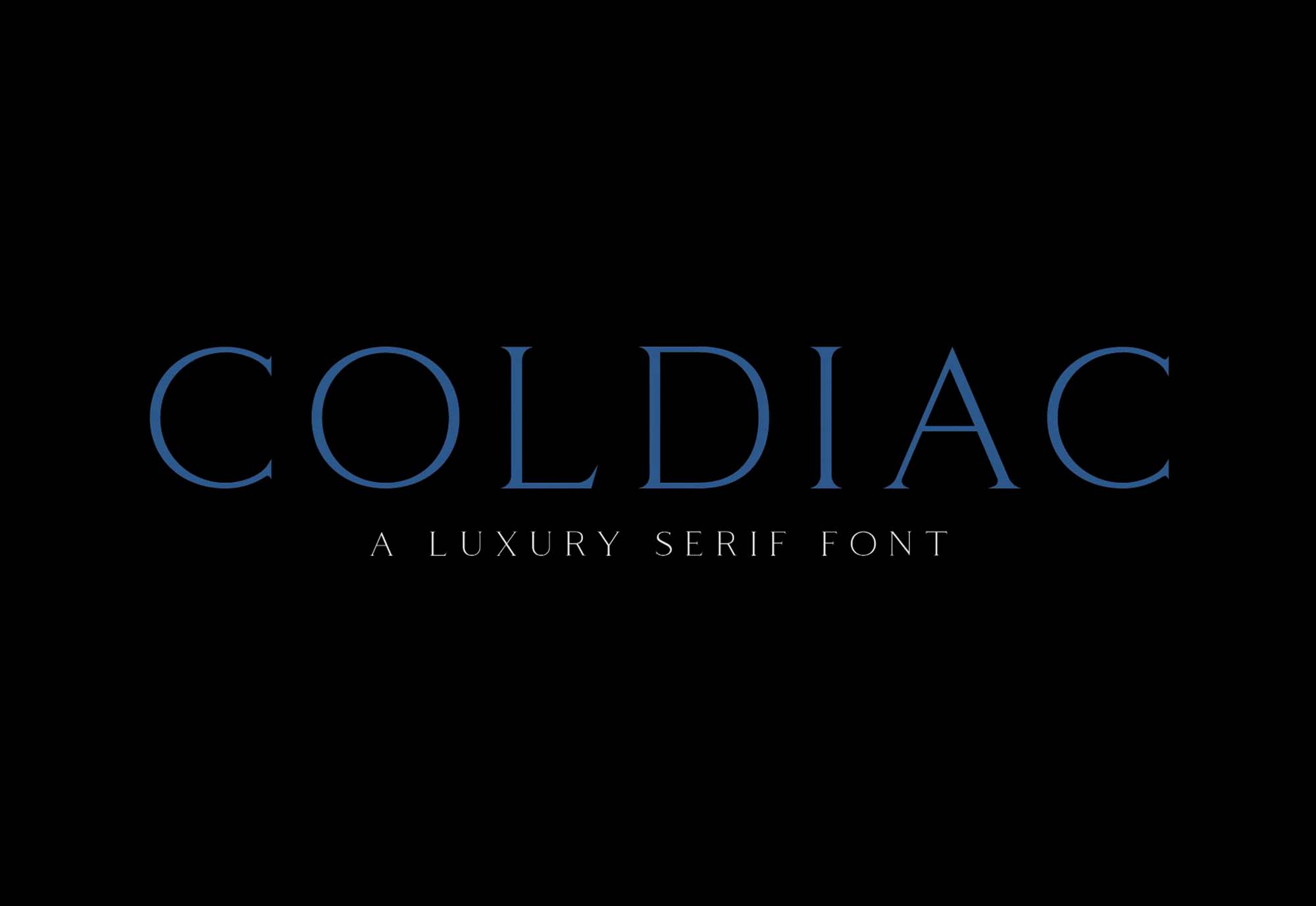 Coldiac Luxury Serif Font