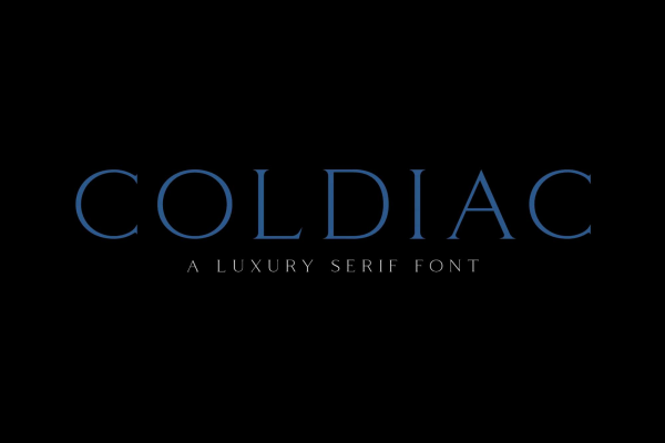 Coldiac Luxury Serif Font