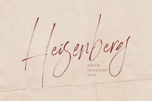 Heisenberg Signature Font