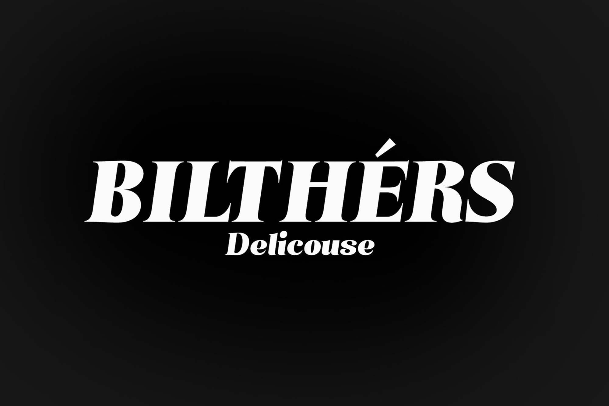 Bilthers Serif Italic Font