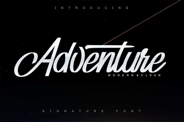 Adventure Script Font