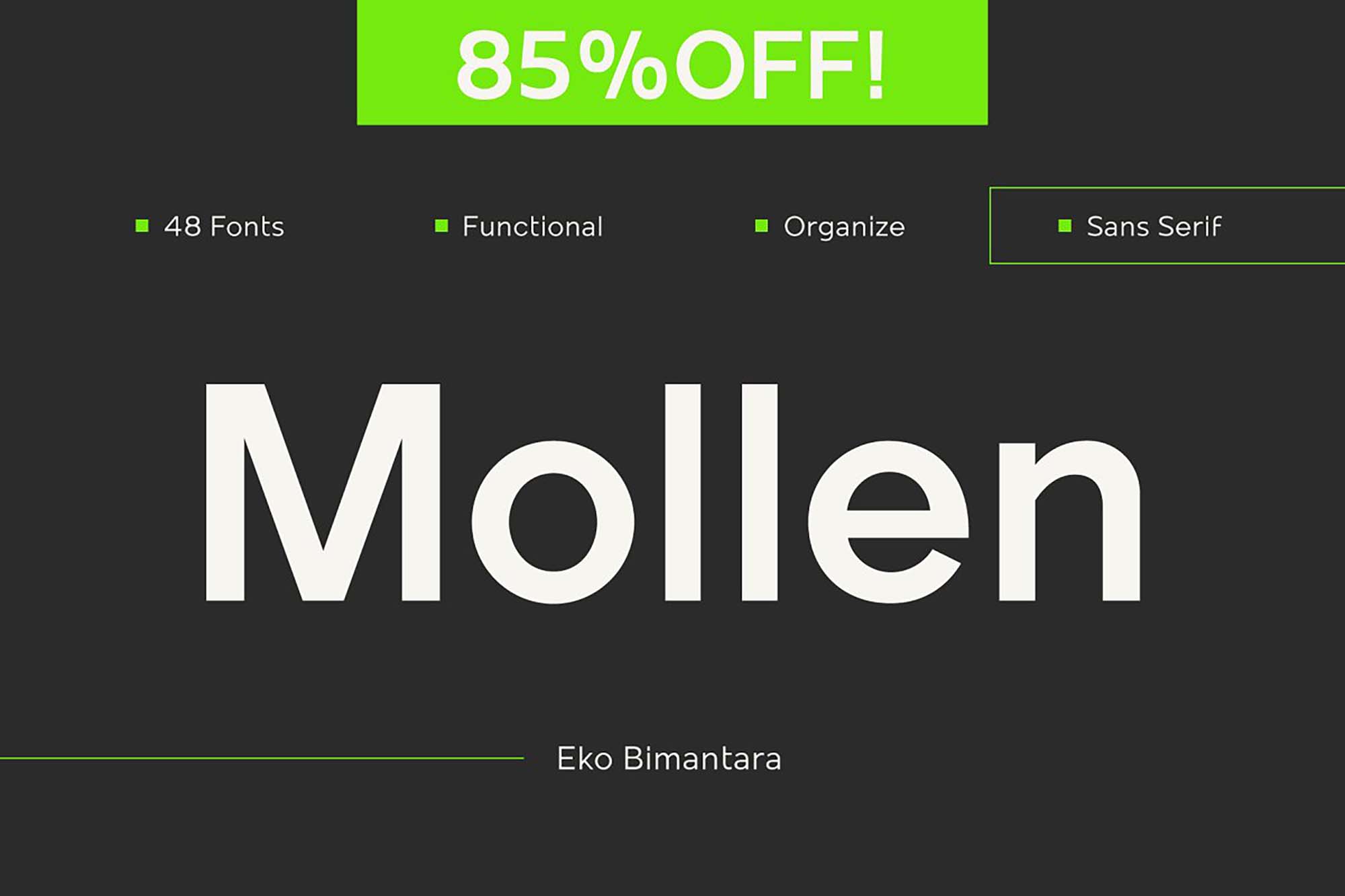 Mollen Sans Serif Font Family