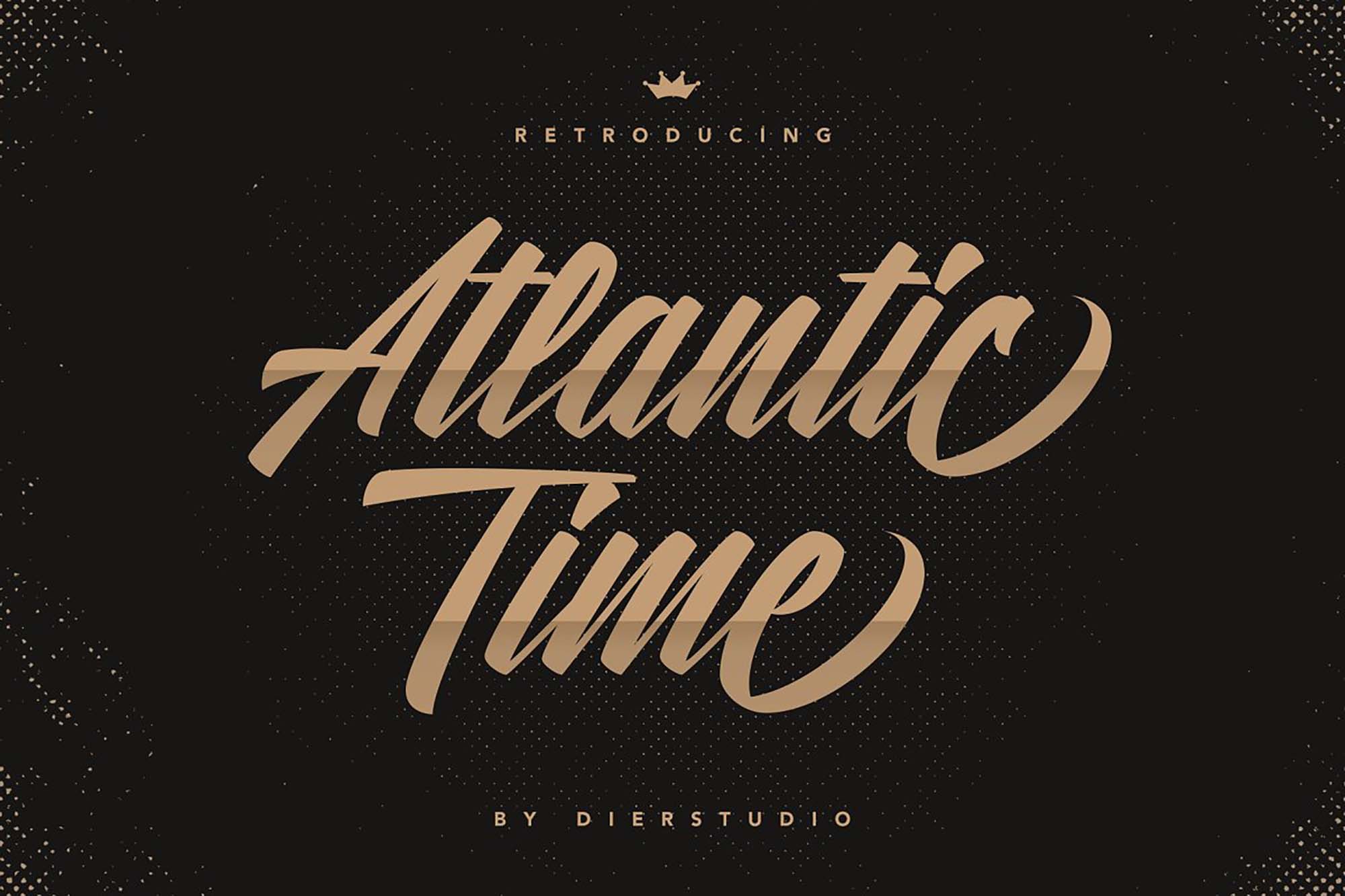 Atlantic Time Script Font