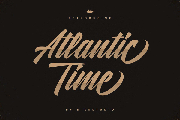 Atlantic Time Script Font