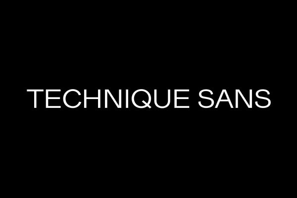 Technique Sans Font