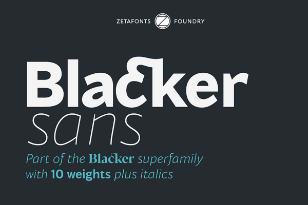 Blacker Sans Font Family