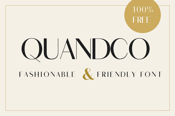 Quandco Sans Serif Font