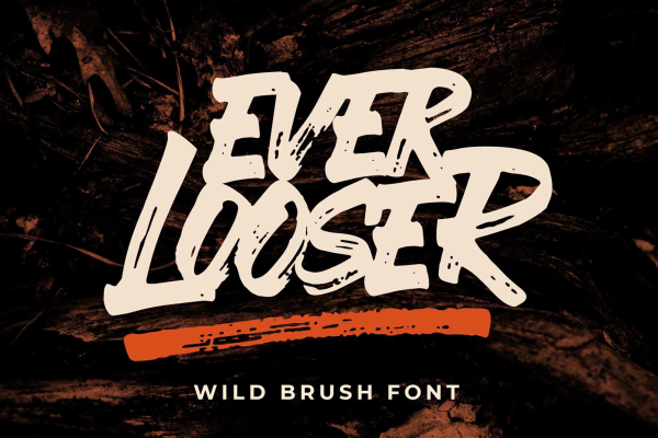 Ever Looser Wild Brush Font