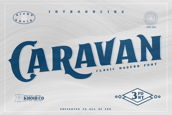 Caravan Display Font