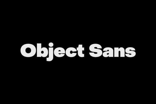 Object Sans Font