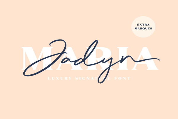 Jadyn Maria Signature Font