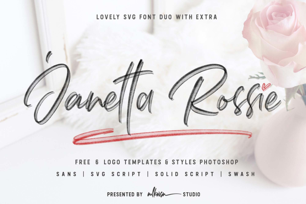 Janetta Rossie Script Font