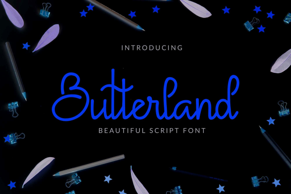 Butterland Script Font