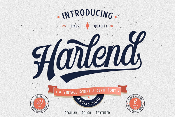 Harlend Script Font