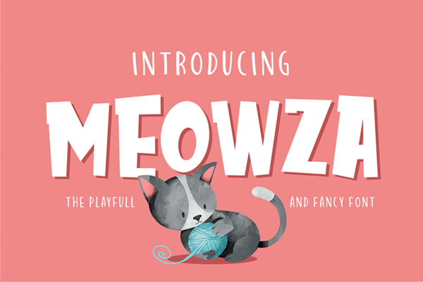 Meowza Display Font