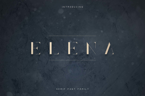 Elena Luxe Serif Font