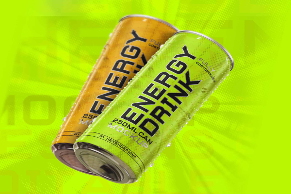 Energy Drink Mockup
