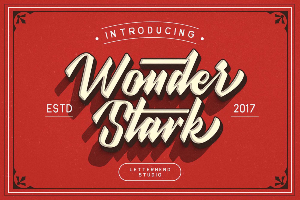 Wonder Stark Typeface Font