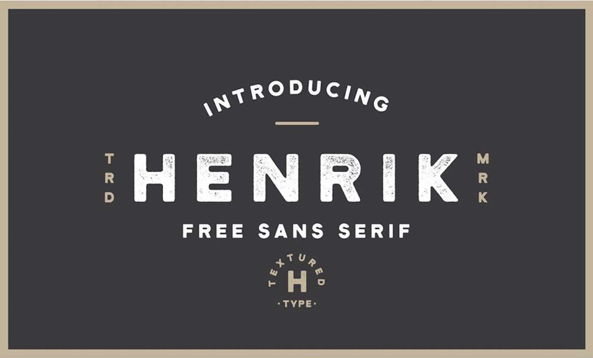 Henrik Sans Serif Grunge Font