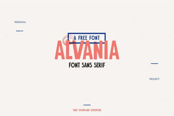 Alvania Typeface Font