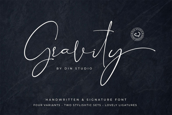 Gravity Signature Font