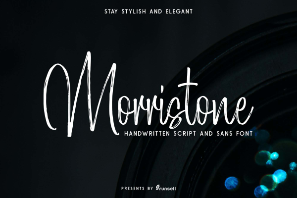 Mortistone Script Font