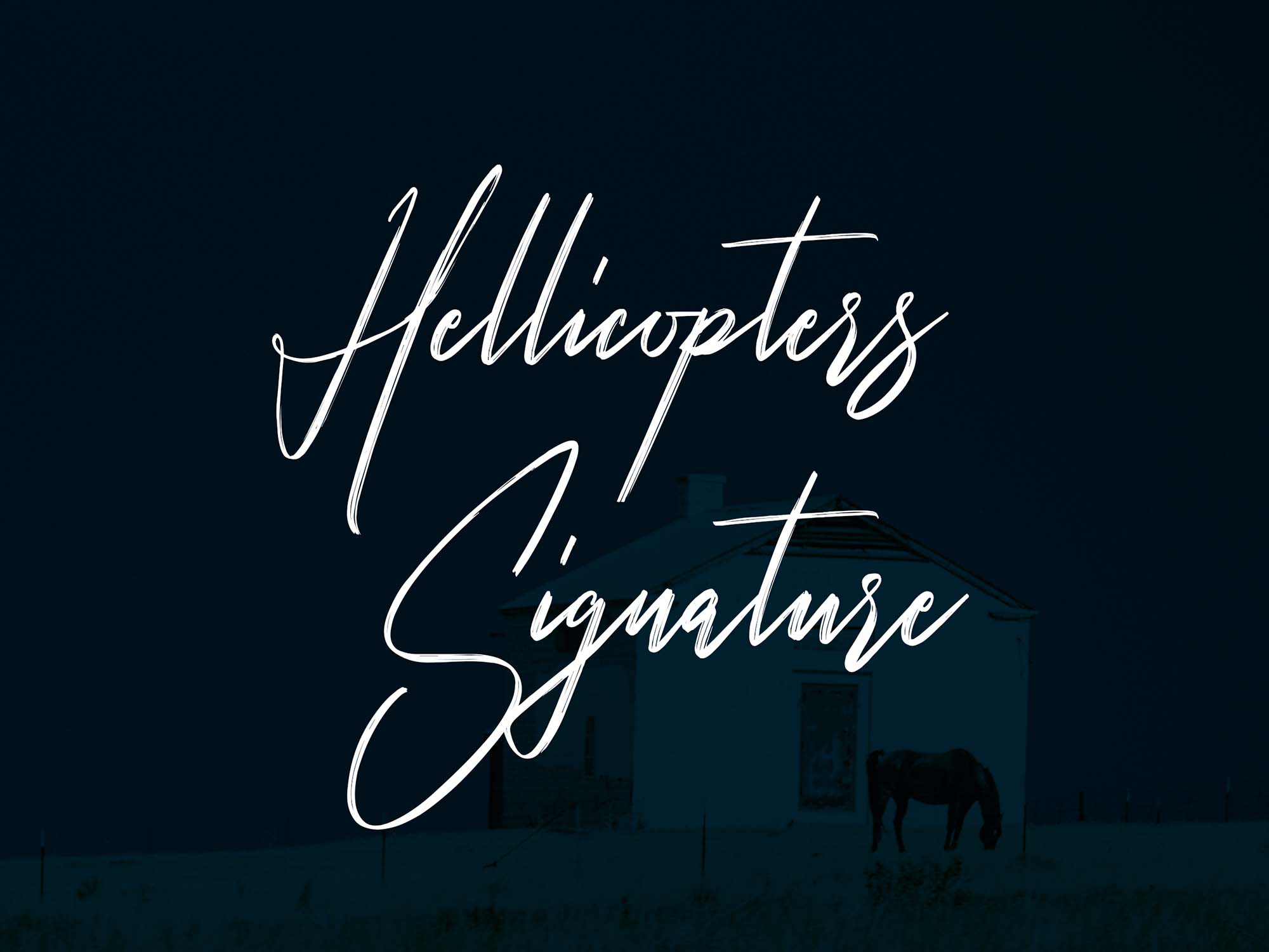 Hellicopters Script Font